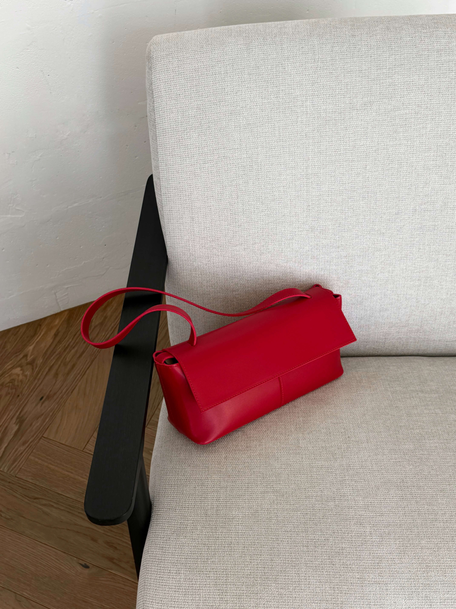 Клатч-багет МАДЛЕН червоний LEMAN LM4871-3